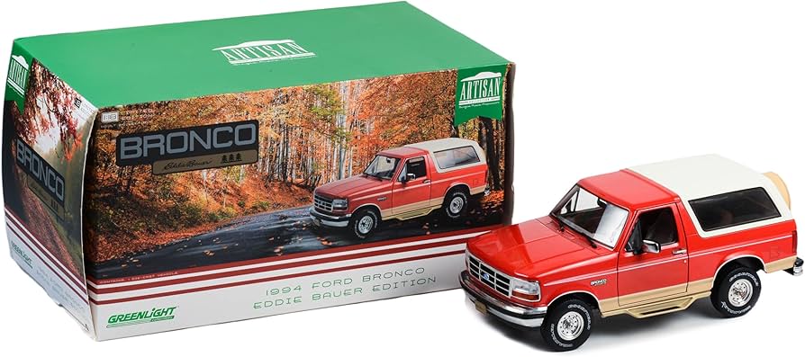 Ford Bronco 1994 Eddie Bauer Edition rosu - 1/18 Greenlight