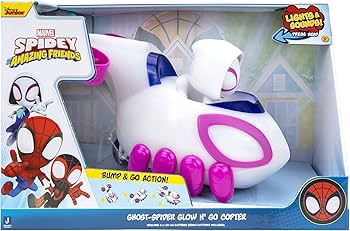 Masinuta Spidey Amazing Friends Light Show - Ghost Spider