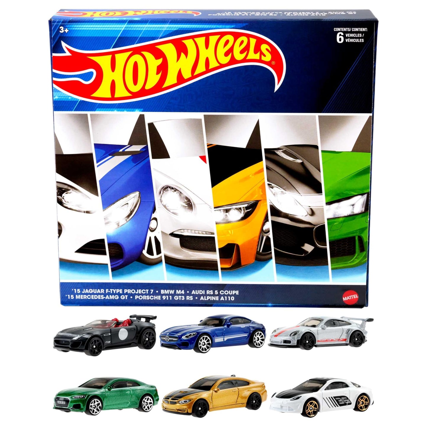 Set 6 masinute Hot Wheels European multipack - 1/64 Hot Wheels