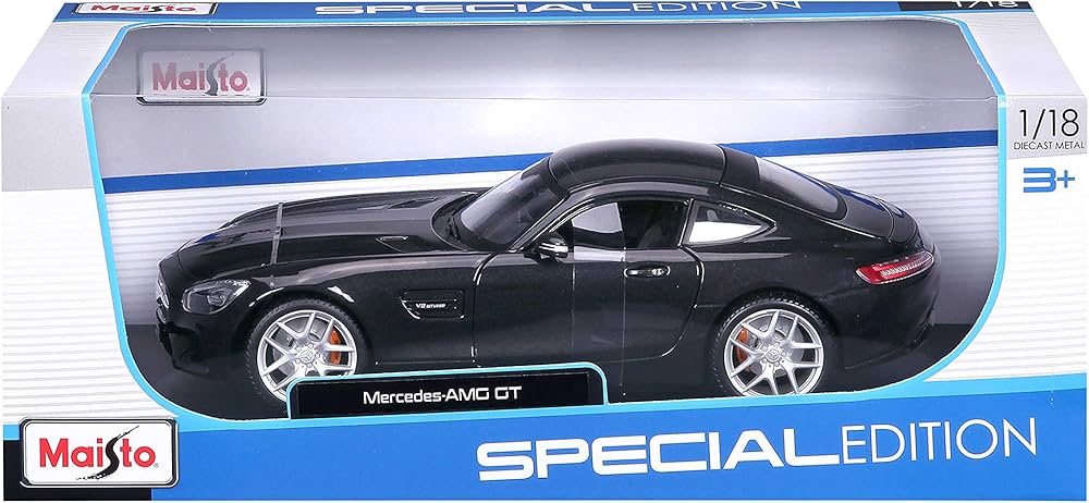 Mercedes AMG GT negru - 1/18 Maisto