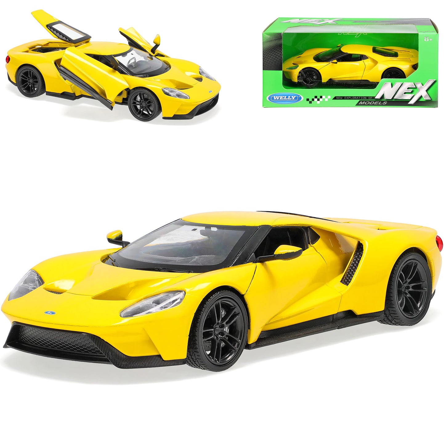Ford GT 2017 galben - 1/24 Welly