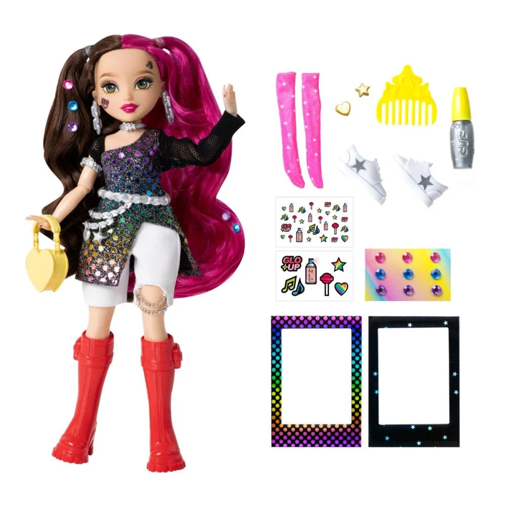 Papusa Glo-Up Girls Glo All Out - Erin 27cm