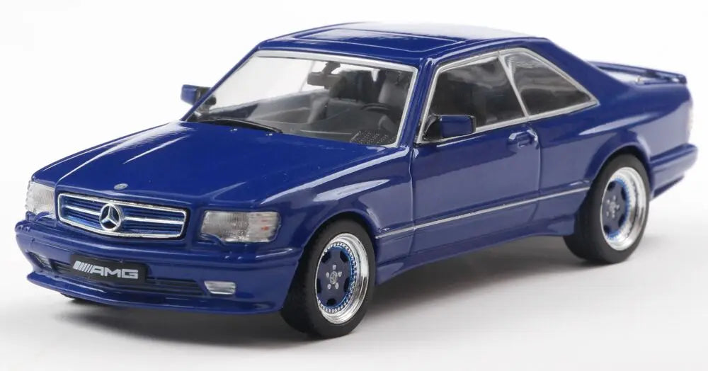 Mercedes-Benz 560 Sec Amg widebody albastru - 1/43 Solido
