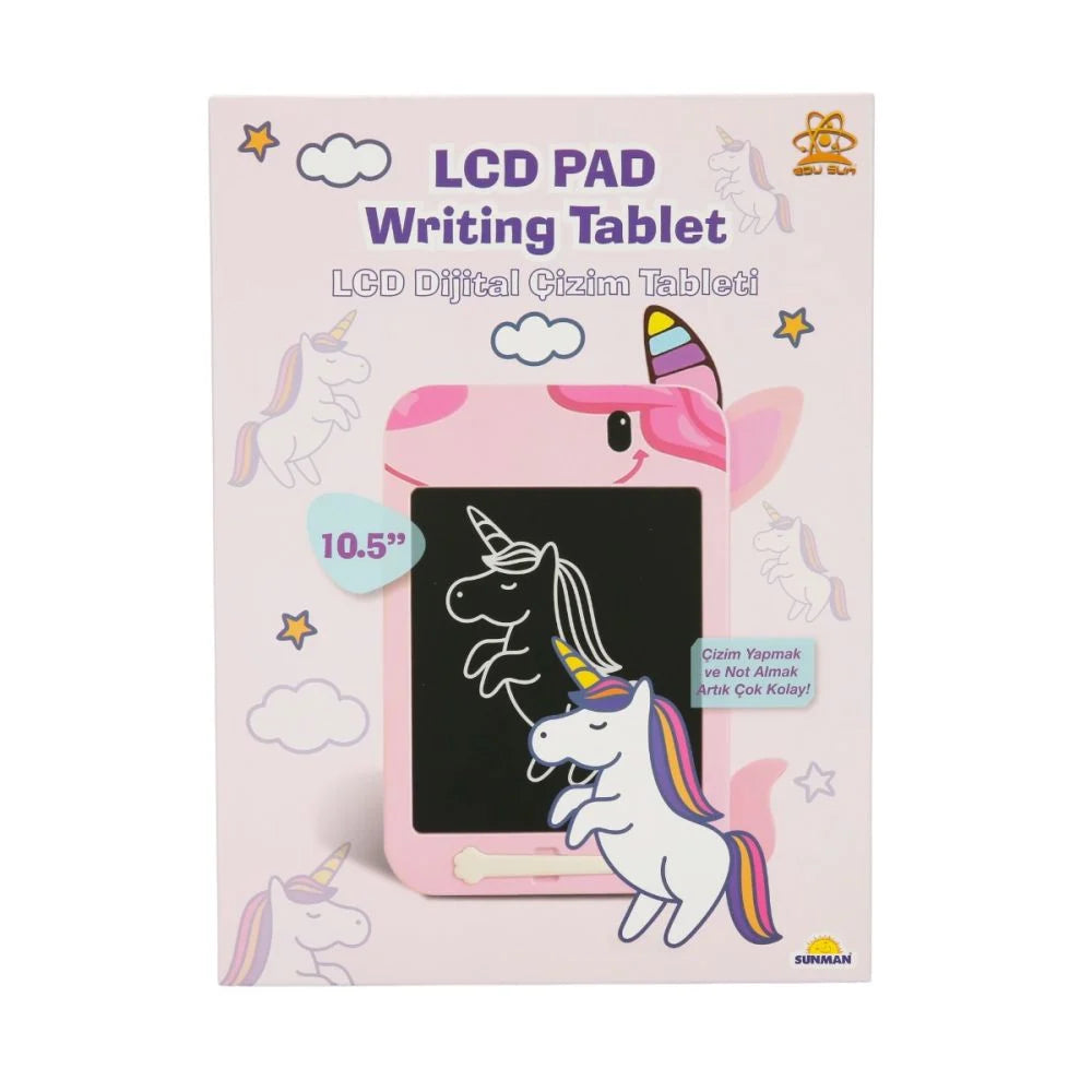 Tableta digitala LCD pentru scris si desen Edu Sun 10.5 inch - Unicorn Roz