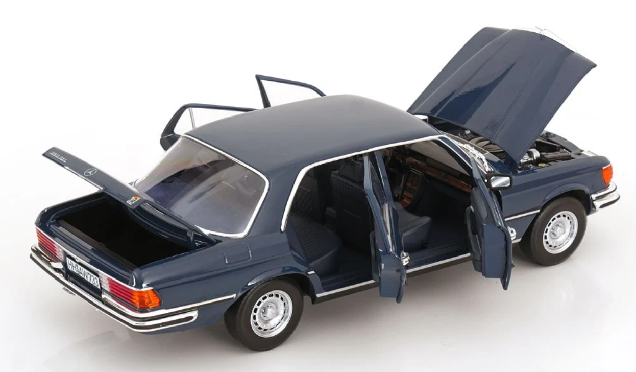 Mercedes-Benz 350 SEL 1979 hansa blue - 1/18 Norev