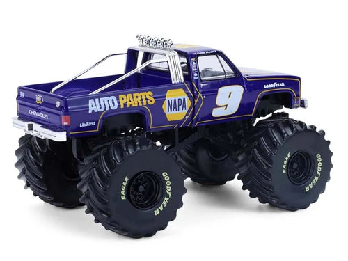 Monster Truck Chevrolet C20 1984 Hendrick Motorsports #9 - 1/64 Greenlight