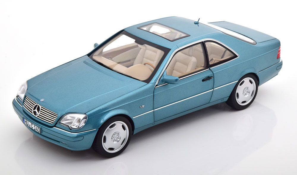 Mercedes-Benz CL600 Coupe 1997 blue metallic - 1/18 Norev