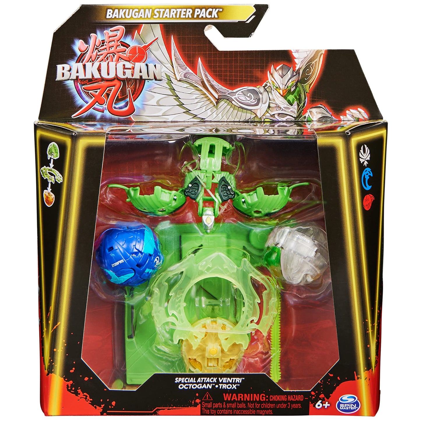 Set Bakugan Starter Pack special attack Ventri-Octogan-Trox