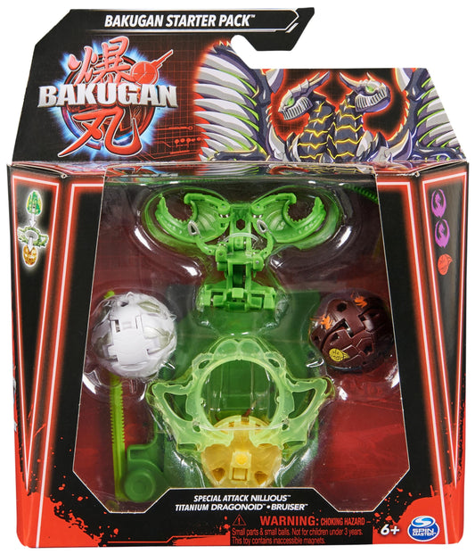 Set Bakugan Starter Pack special attack Nillious-Titanium Dragonoid-Bruiser