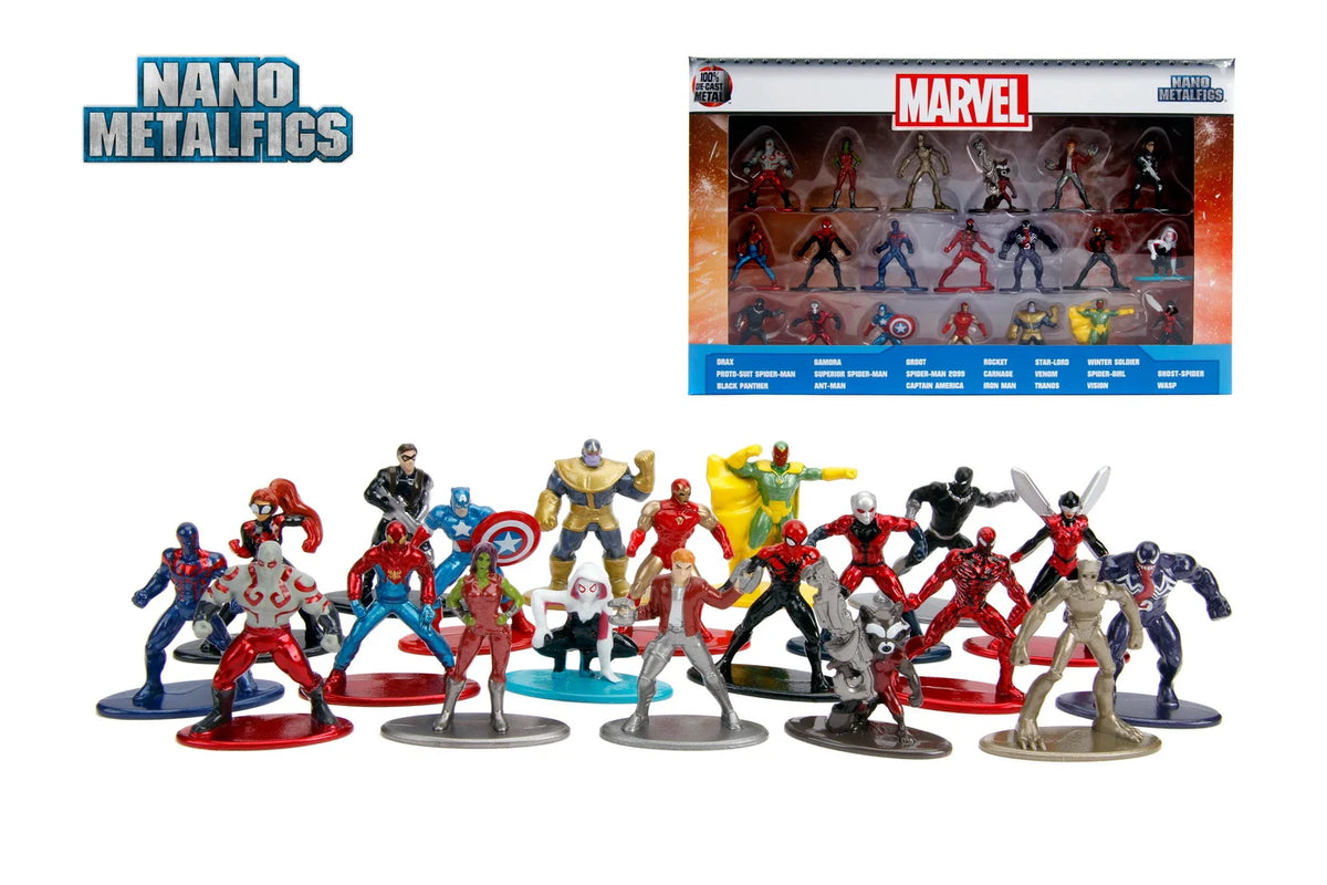 Set 20 de figurine metalice Marvel aprox.4cm - Jada