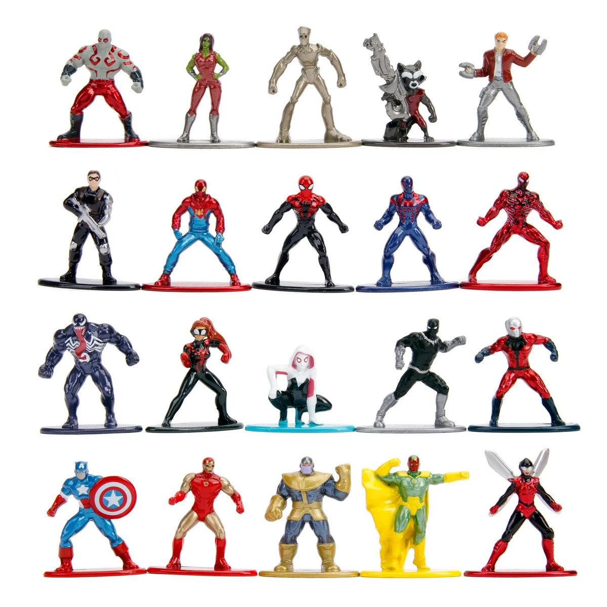 Set 20 de figurine metalice Marvel aprox.4cm - Jada