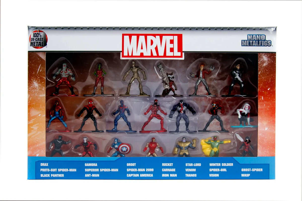 Set 20 de figurine metalice Marvel aprox.4cm - Jada