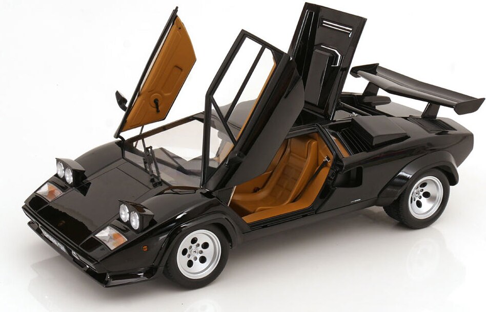 Lamborghini Countach LP 5000 S QV 1985 negru - 1/12 KK-Scale
