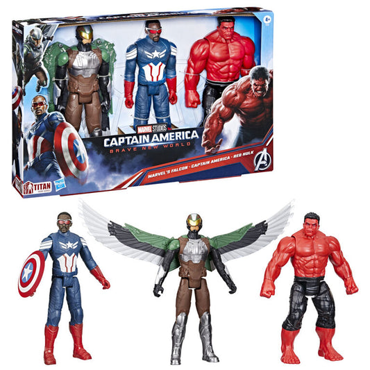Set 3 figurine Marvel Studios Captain America Brave New World 29cm