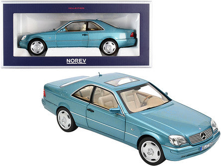 Mercedes-Benz CL600 Coupe 1997 blue metallic - 1/18 Norev