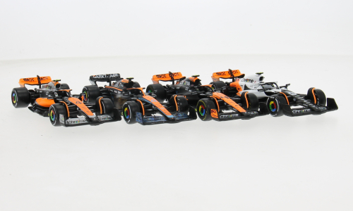 Set 4 machete Formula 1  #4 Lando Norris McLaren 2022-2023 - 1/43 Bburago