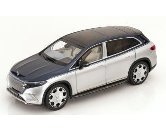 Mercedes-Maybach EQS 680 SUV 2024 nautical blue / hightechsilver - 1/18 NZG