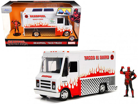 Camionul lui Deadpool TACO TRUCK cu figurina - 1/24 Jada