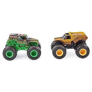 Set 2 masini Monster Jam - Grave Digger si Earth Shaker 1/64