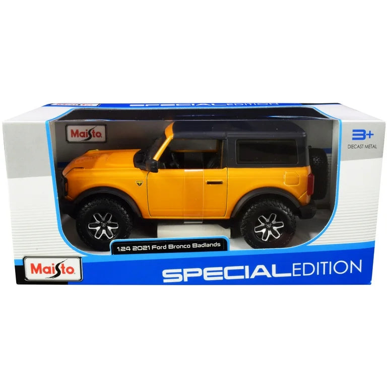Ford Bronco Badlands 2021 portocaliu - 1/24 Maisto