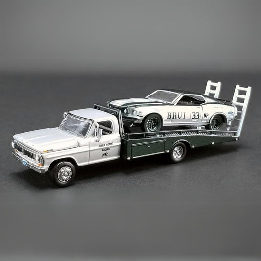 Set Allan Moffat's #33 1969 Trans Am Mustang cu Ford F-350 Ramp Truck - 1/64 ACME
