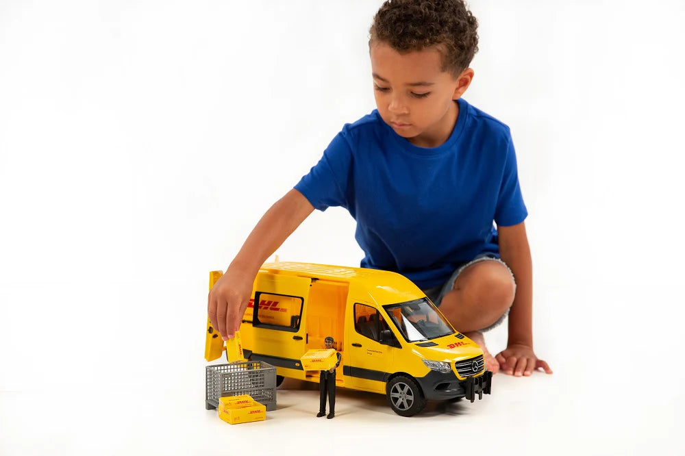 BRUDER 02671 - Mercedes Sprinter DHL cu sofer