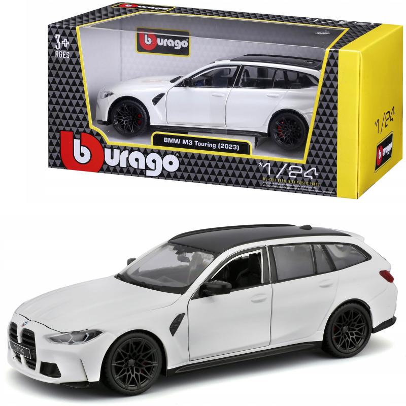 BMW M3 Touring 2023 alb - 1/24 Bburago