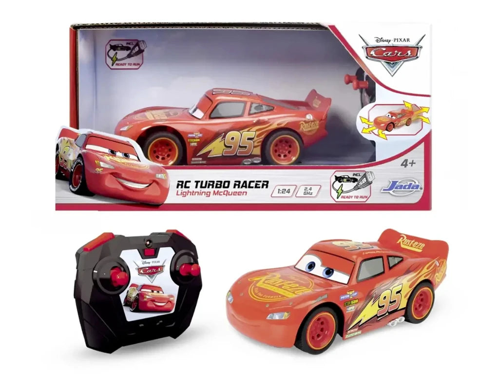 Masinuta Fulger McQueen cu telecomanda - 1/24 Jada