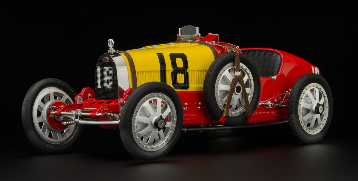 Bugatti Typ 35 Grand Prix Nation Colour Project Spanien #18 - 1/18 CMC