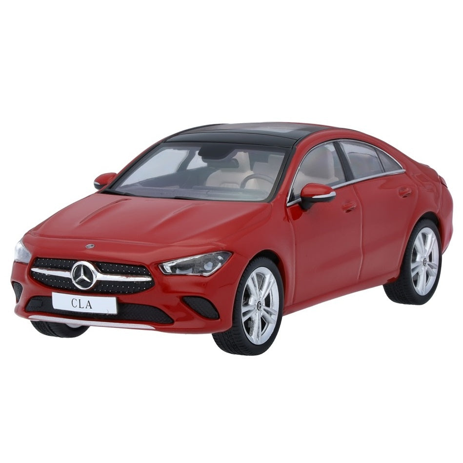 Mercedes CLA Coupe rosu cu vitrina plexiglass - 1/43 Minimax