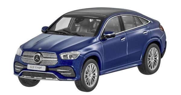 Mercedes GLE Coupe brilliant blue cu vitrina plexiglass - 1/43 IScale