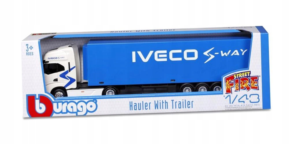 Camion TIR  Iveco S-Way cu remorca - 1/43 Bburago