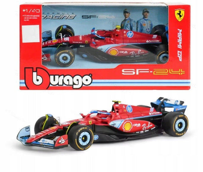 Formula 1 Charles Leclerc Ferrari SF-24 #16 2nd Miami GP - 1/43 Bburago