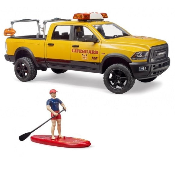 BRUDER 2506 - RAM 2500 Power Wagon Serviciu de salvamari, cu figurină și accesorii