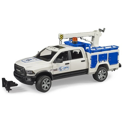BRUDER 02509 - Camion de Service Bruder RAM 2500 cu macara și lumini