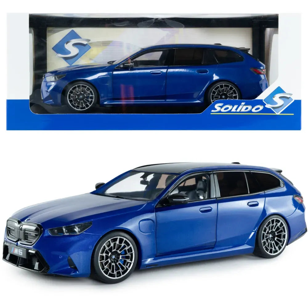 BMW M5 Touring 2025 albastru - 1/18 Solido