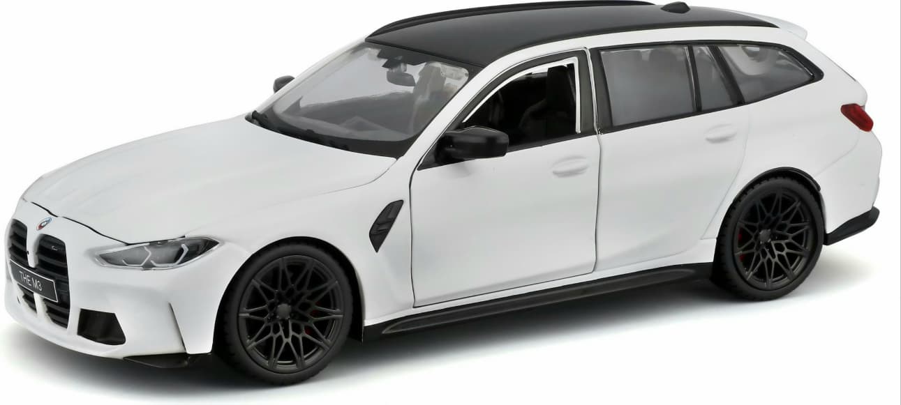BMW M3 Touring 2023 alb - 1/24 Bburago