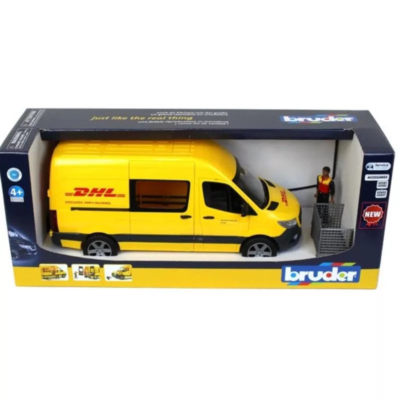 BRUDER 02671 - Mercedes Sprinter DHL cu sofer
