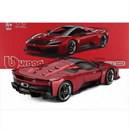 Ferrari F80 2024 cu jante negru/argintiu - 1/18 Bburago Signature
