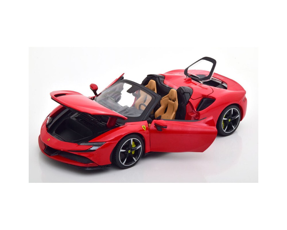 Ferrari SF90 Spider rosu - 1/18 Bburago