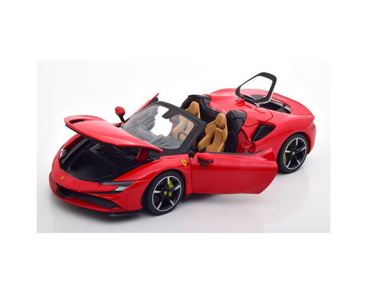 Ferrari SF90 Spider rosu - 1/18 Bburago