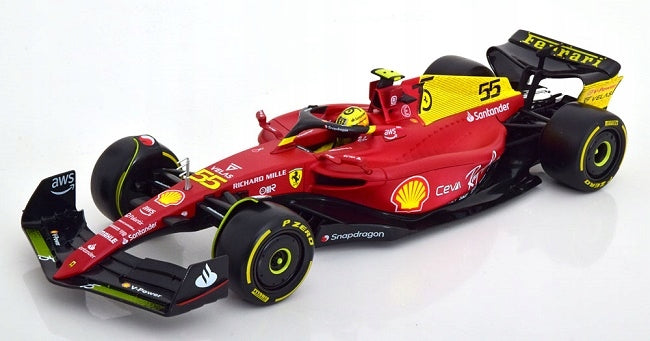 Formula 1  Ferrari F1-75 #55 Carlos Sainz 2022 Italian GP - 1/18 Bburago