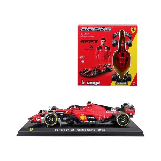 Formula 1 Carlos Sainz Ferrari SF-23 #55 2023 kit de asamblat - 1/24 Bburago