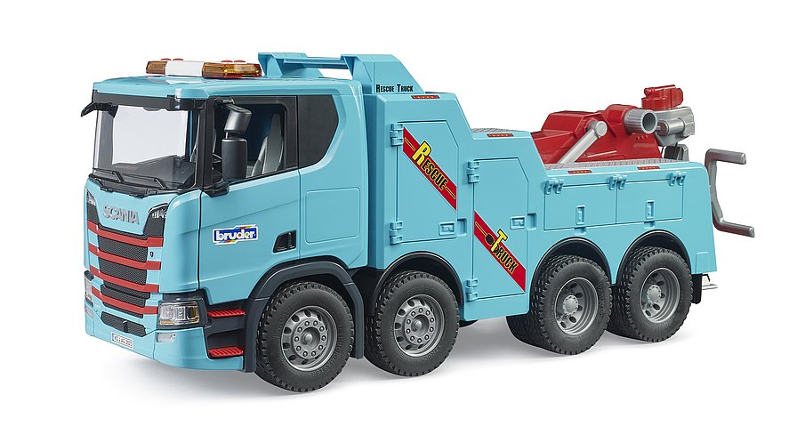 BRUDER 03553 - Camion pentru tractari grele Bruder 03553, Scania Super 560R, cu lumini si sunete