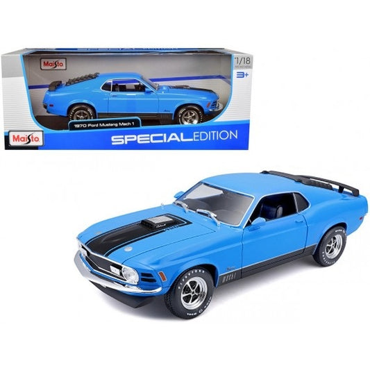 Ford Mustang Mach 1 1970 (albastru) - 1/18 Maisto