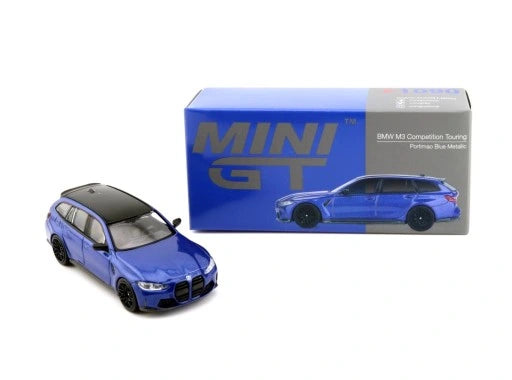 BMW M3 Competition Touring Portimao blue metallic - 1/64 Mini GT