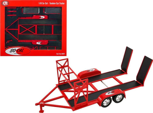 Platforma Auto So-Cal Tandem Car Trailer - 1/18 ACME