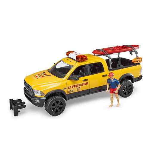 BRUDER 2506 - RAM 2500 Power Wagon Serviciu de salvamari, cu figurină și accesorii