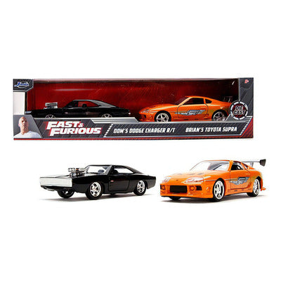Set 2 masinute Fast&Furious Dodge Charger R/T si Toyota Supra - 1/32 Jada