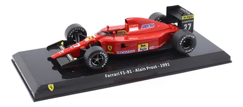 Formula 1 Ferrari F1-91 Alain Prost 1991 #27 cu vitrina - 1/24 Altaya